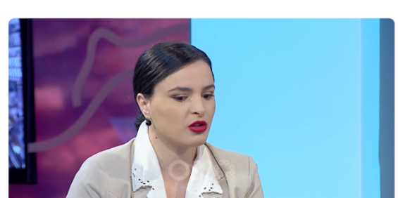Erila Haska speaking about startups on daytime television